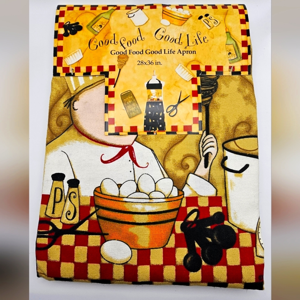 Kitchen | Aprons | Good Eats Good Life | Apron | Home | Accents | NWT | Italian|